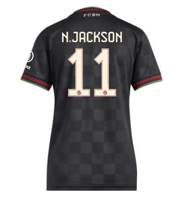 Lacne Ženy Futbalové dres Bayern Munich Nicolas Jackson #11 2025-26 Krátky Rukáv - Tretina